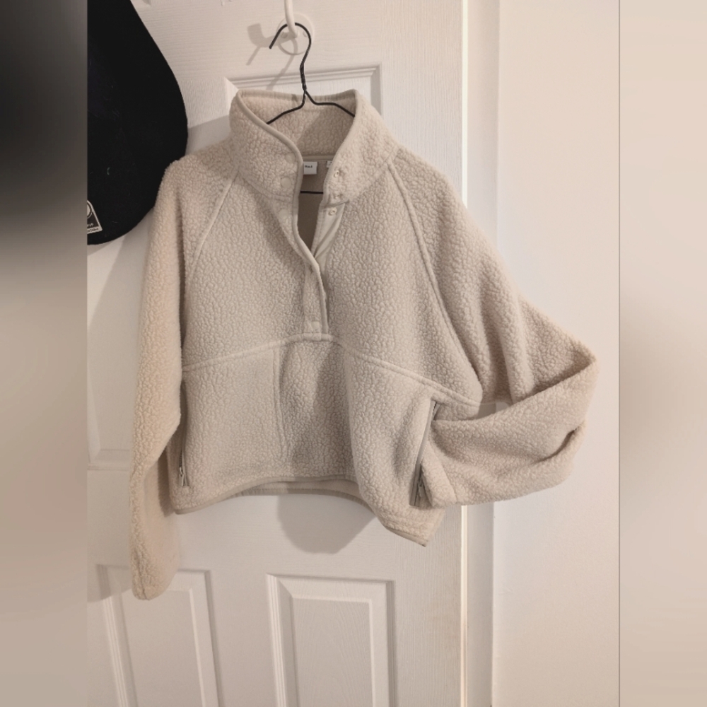 Sunday Best Cream Sherpa Pullover Sweater